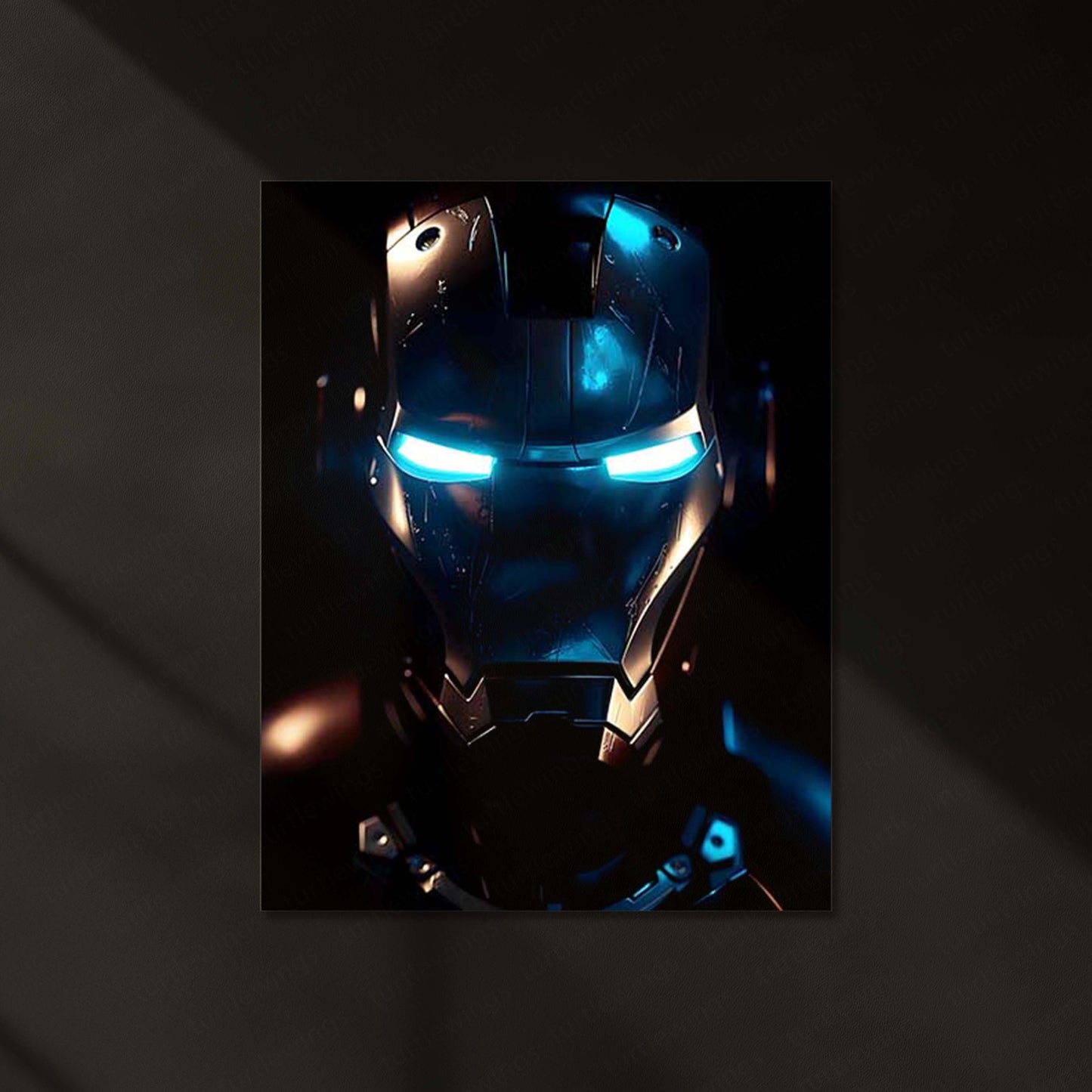 Iron Man LED Neon Metal Frame | Marvel Superhero Wall Light | Premium LED Metal Artwork