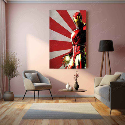 Iron Man by Nicollearl – A Bold and Modern Metal Poster - TURTLEWINGS