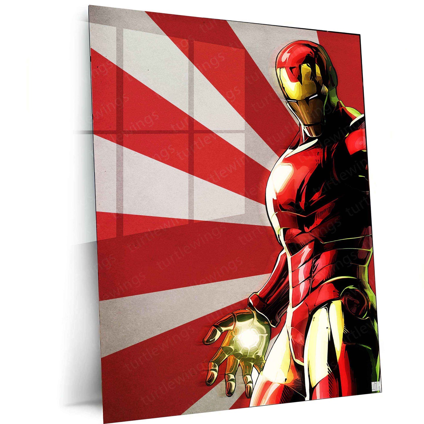 Iron Man by Nicollearl – A Bold and Modern Metal Poster - TURTLEWINGS