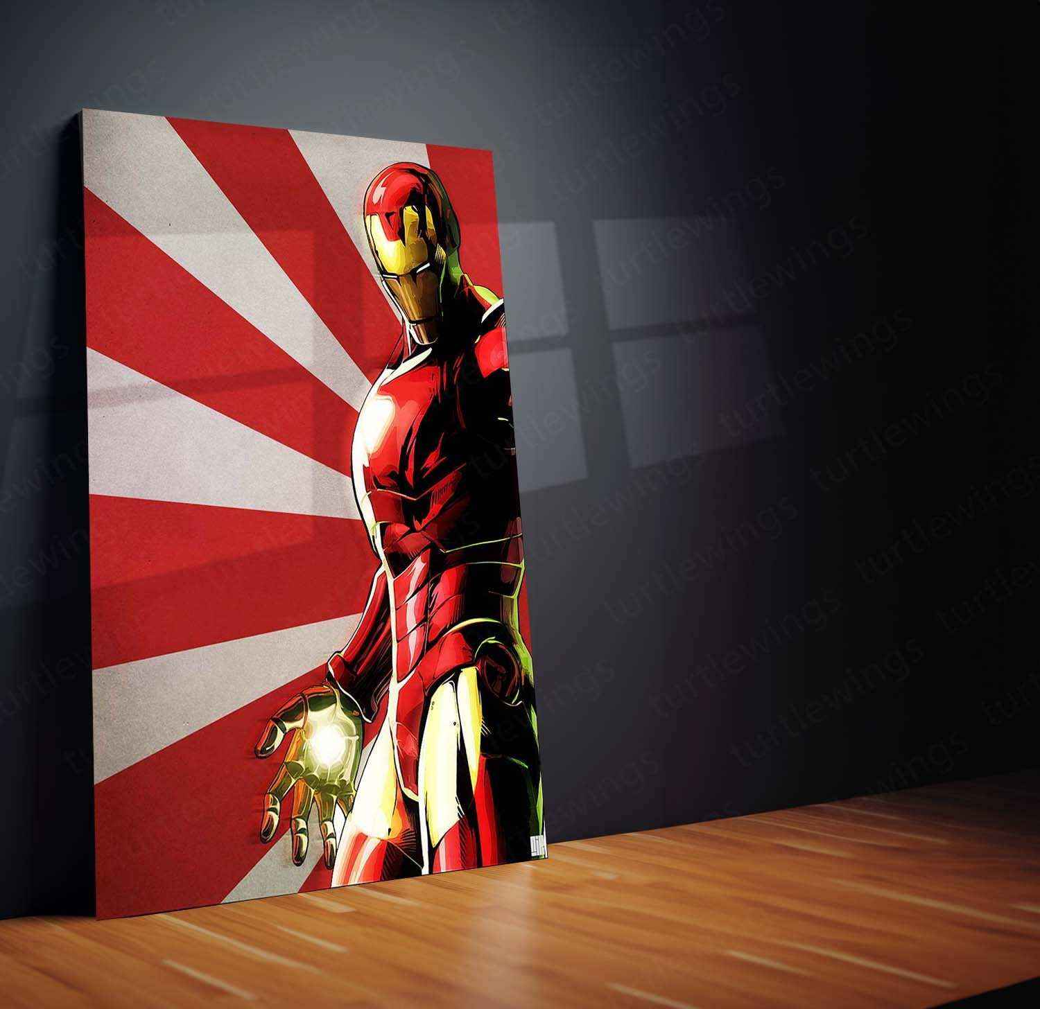 Iron Man by Nicollearl – A Bold and Modern Metal Poster - TURTLEWINGS