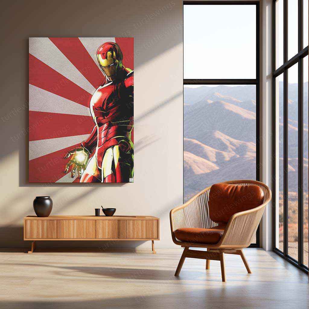 Iron Man by Nicollearl – A Bold and Modern Metal Poster - TURTLEWINGS
