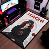 Naruto Itachi Uchiha Anime Character Flat Rug | Akatsuki Itachi Art Flat Rug | Premium Anime Gaming Room Floor Decor