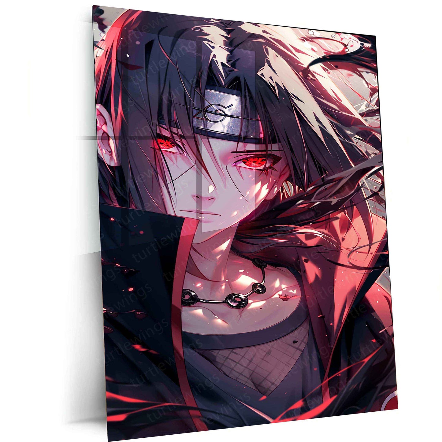 Itachi Uchiha Metal Poster – Naruto Shippuden | Legendary Ninja Wall Art - TURTLEWINGS