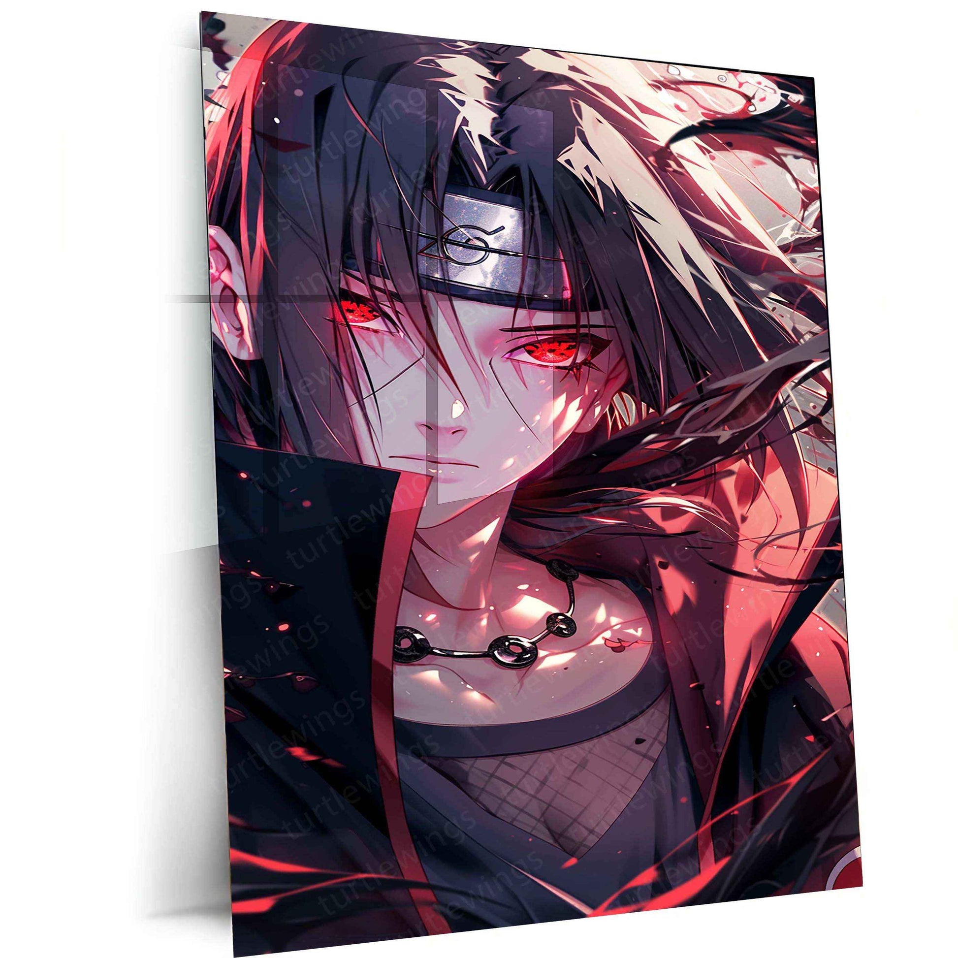 Itachi Uchiha Metal Poster – Naruto Shippuden | Legendary Ninja Wall Art - TURTLEWINGS