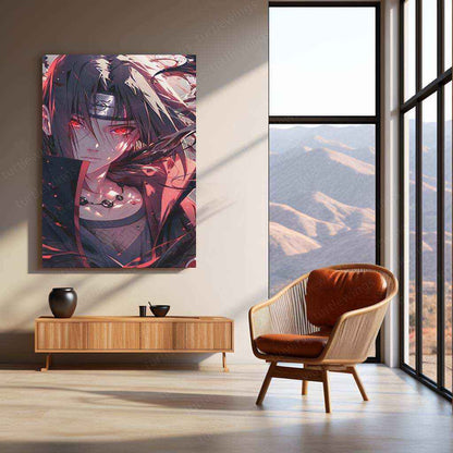 Itachi Uchiha Metal Poster – Naruto Shippuden | Legendary Ninja Wall Art - TURTLEWINGS