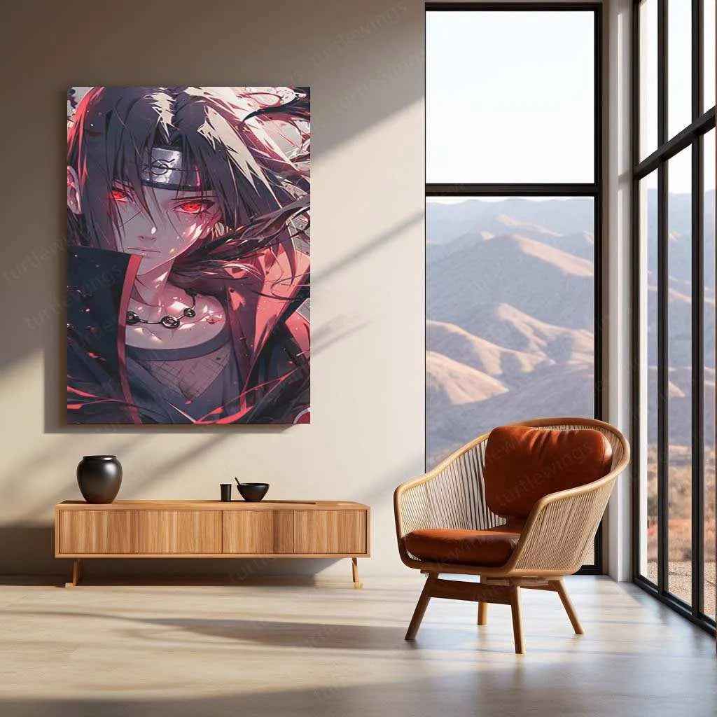 Itachi Uchiha Metal Poster – Naruto Shippuden | Legendary Ninja Wall Art - TURTLEWINGS