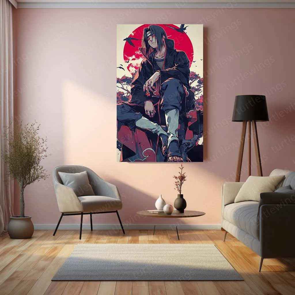 Itachi Uchiha Metal Poster – Naruto Shippuden | Legendary Ninja Wall Art 2 - TURTLEWINGS