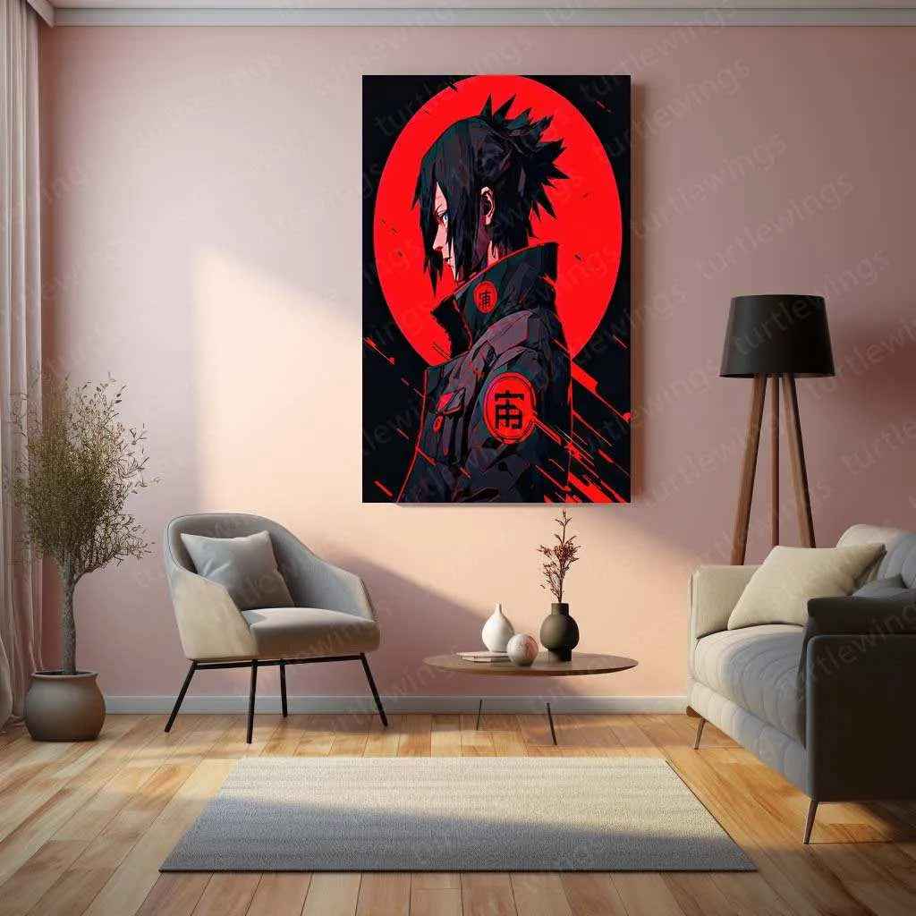 itachi-uchiha metal poster - TURTLEWINGS