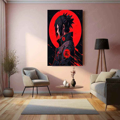 itachi-uchiha metal poster - TURTLEWINGS