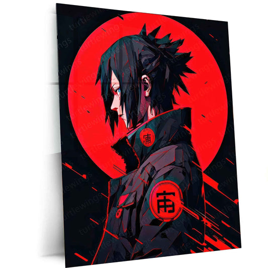 itachi-uchiha metal poster - TURTLEWINGS