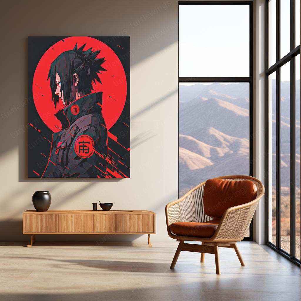 itachi-uchiha metal poster - TURTLEWINGS
