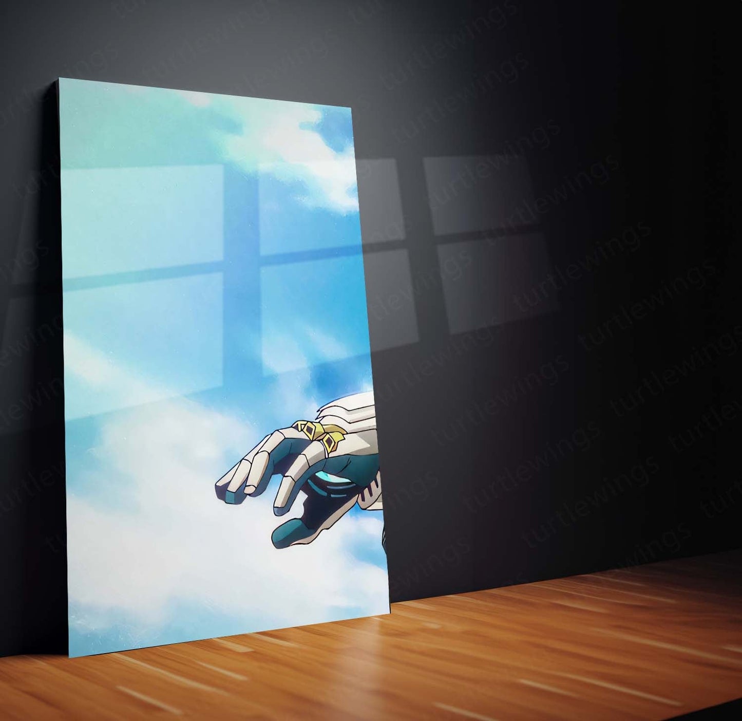 Anime Metal Poster Set of 3 | Izuku Midoriya Hero Academia Sky Triptych Wall Art