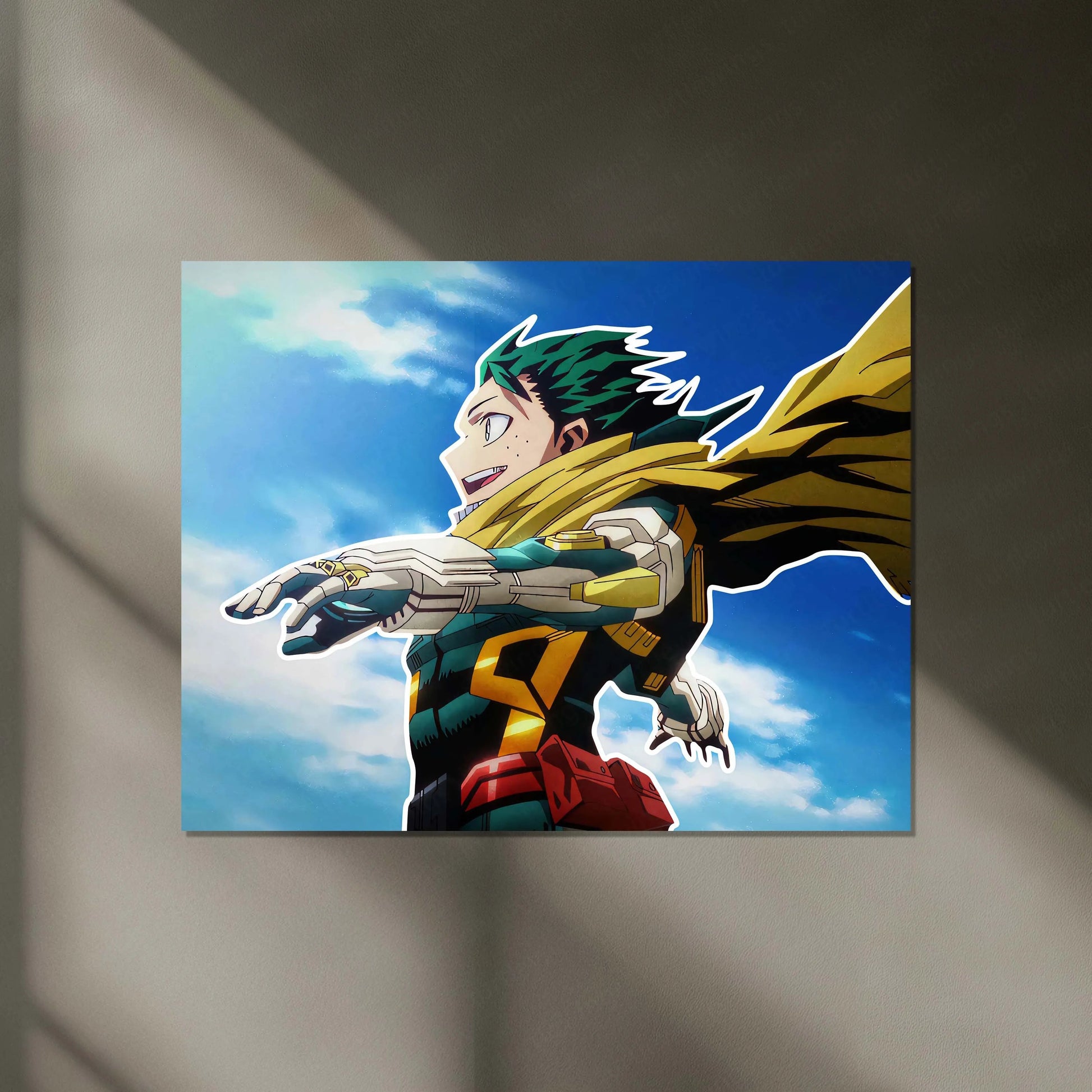 My Hero Academia Deku Neon LED Metal Frame | Izuku Midoriya Anime Poster | Hero Power Wall Art - TURTLEWINGS
