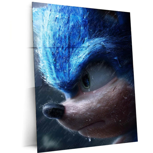 Anime Metal Poster | Close-Up Anime Face Metal Poster | Emotional Expression Wall Art | JCMarti-Inspired Aesthetic - TURTLEWINGS