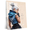 Game Metal Poster | Jett – I Am The Wind Metal Poster Valorant Inspired Wall Art | Gaming Speed & Precision Metal Frame