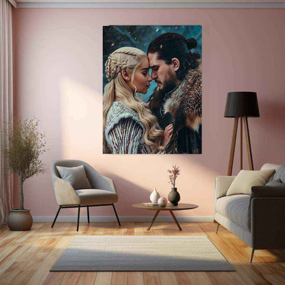 Jon Snow & Ygritte Metal Poster - TURTLEWINGS