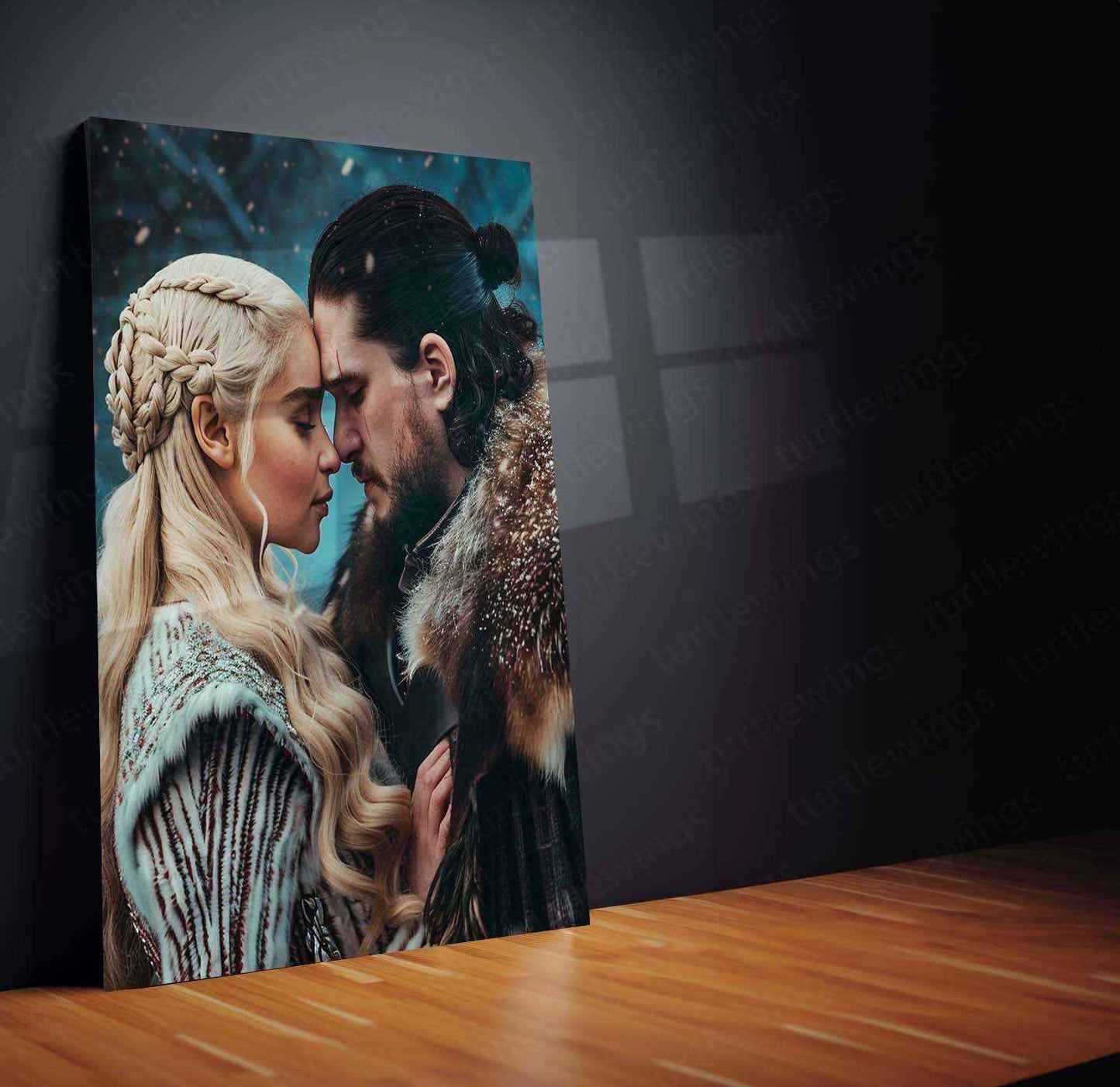 Jon Snow & Ygritte Metal Poster - TURTLEWINGS