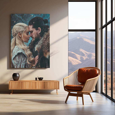 Jon Snow & Ygritte Metal Poster - TURTLEWINGS