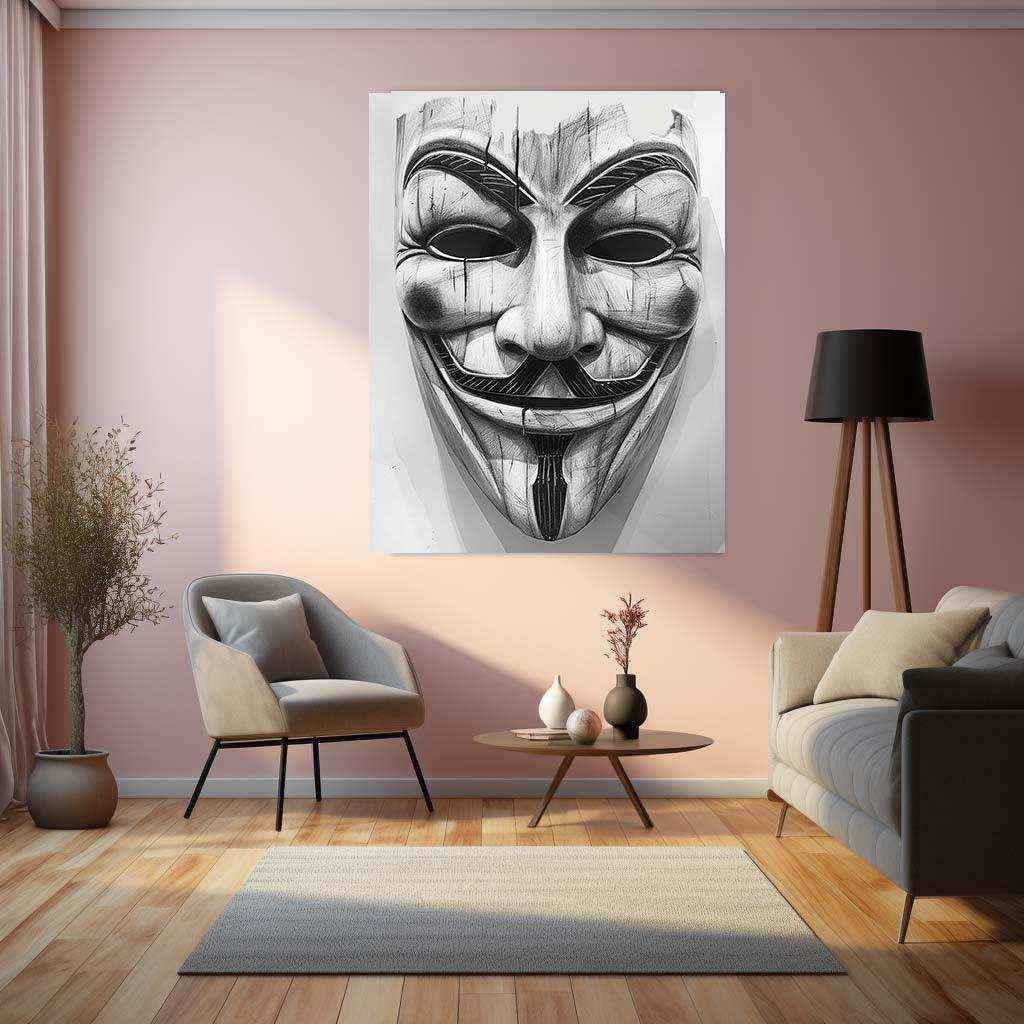 Joker Mask Metal Poster - TURTLEWINGS