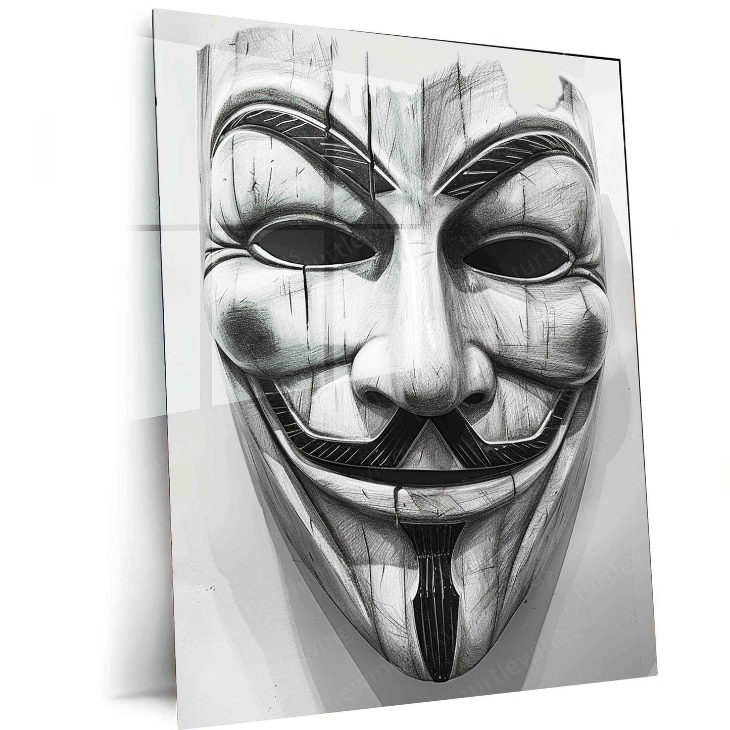 Joker Mask Metal Poster - TURTLEWINGS