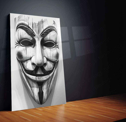 Joker Mask Metal Poster - TURTLEWINGS