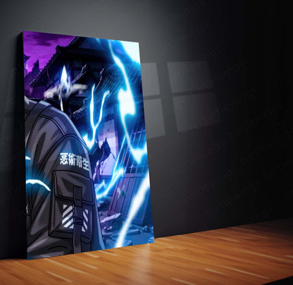 Anime Metal Poster Set of 3 | Kakashi Hatake Chidori Lightning Triptych Wall Art