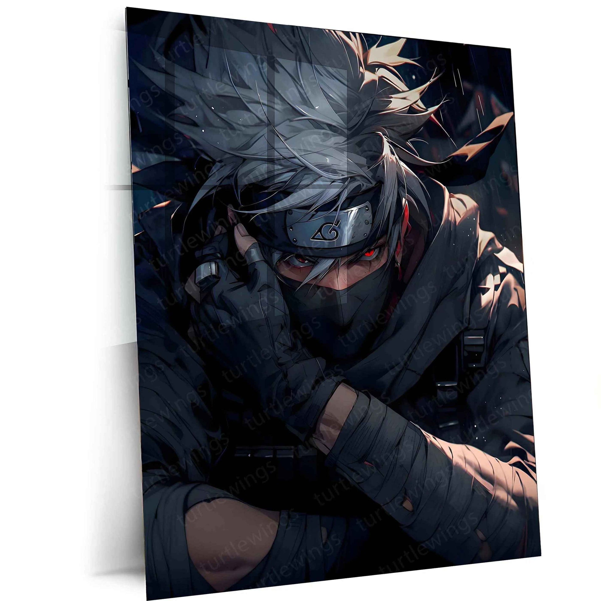 Kakashi Hatake – Naruto Metal Poster - TURTLEWINGS