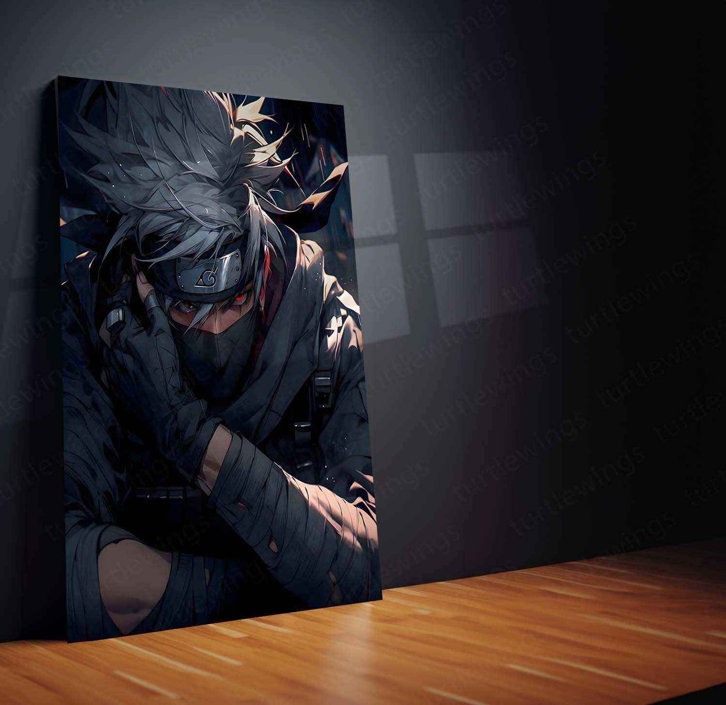 Kakashi Hatake – Naruto Metal Poster - TURTLEWINGS