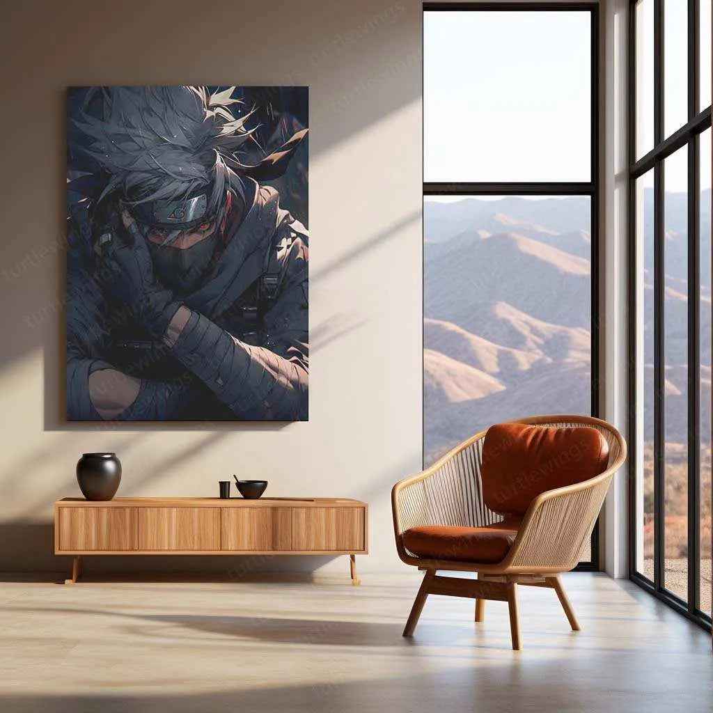 Kakashi Hatake – Naruto Metal Poster - TURTLEWINGS