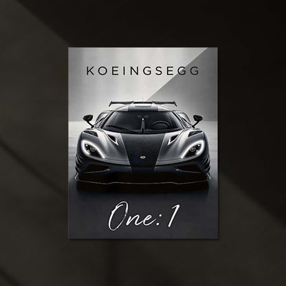 Koenigsegg One:1 LED Neon Metal Frame | Hypercar Wall Light | Premium LED Metal Artwork