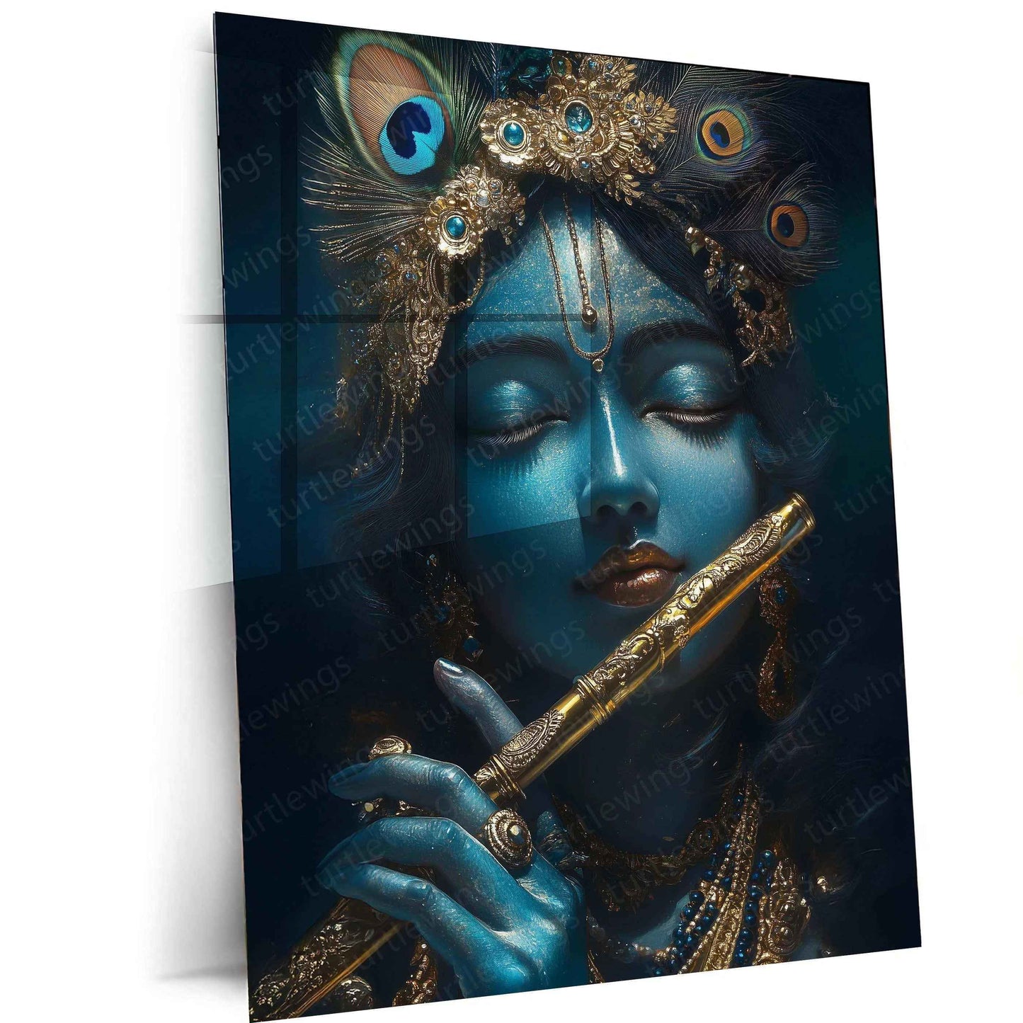 Krishna Art Metal Poster 2 - TURTLEWINGS