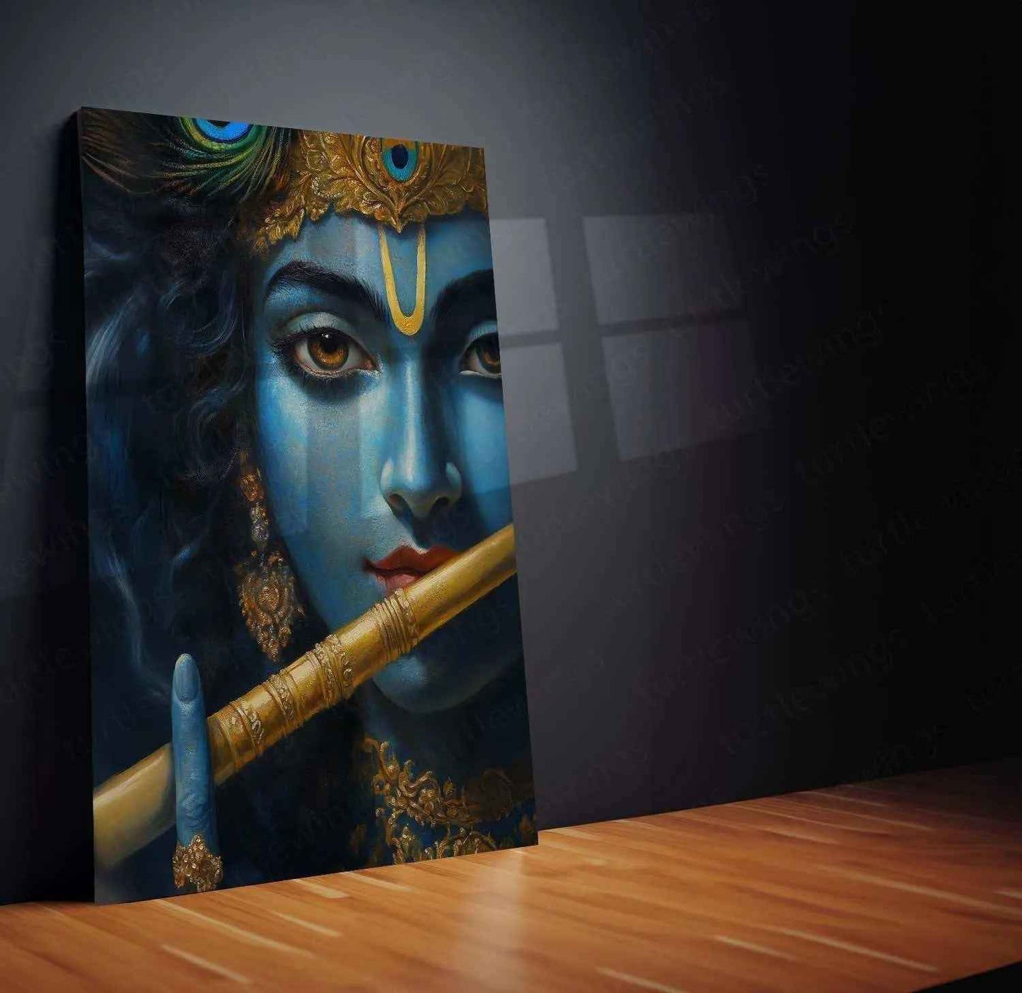 Krishna Art Metal Poster 3 - TURTLEWINGS