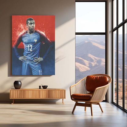 Kylian Mbappé France Metal Frame | World Cup Star Wall Art 01 - TURTLEWINGS