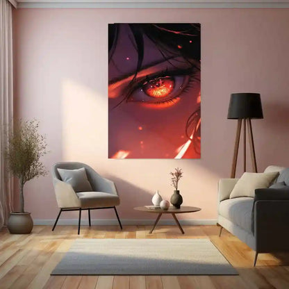 Anime Metal Poster | Anime Girl Metal Poster | Elegant Waifu Wall Art | Aesthetic Japanese-Inspired Decor - TURTLEWINGS