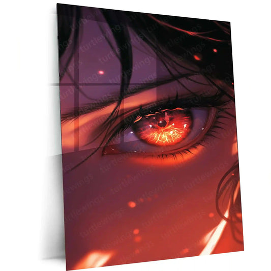 Anime Metal Poster | Anime Girl Metal Poster | Elegant Waifu Wall Art | Aesthetic Japanese-Inspired Decor - TURTLEWINGS