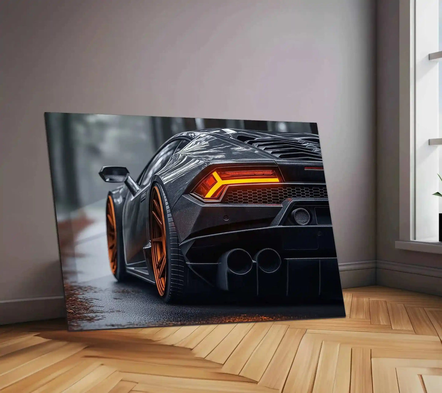 Lamborghini Neon LED Metal Frame â Luxury Car Wall Art - TURTLEWINGS