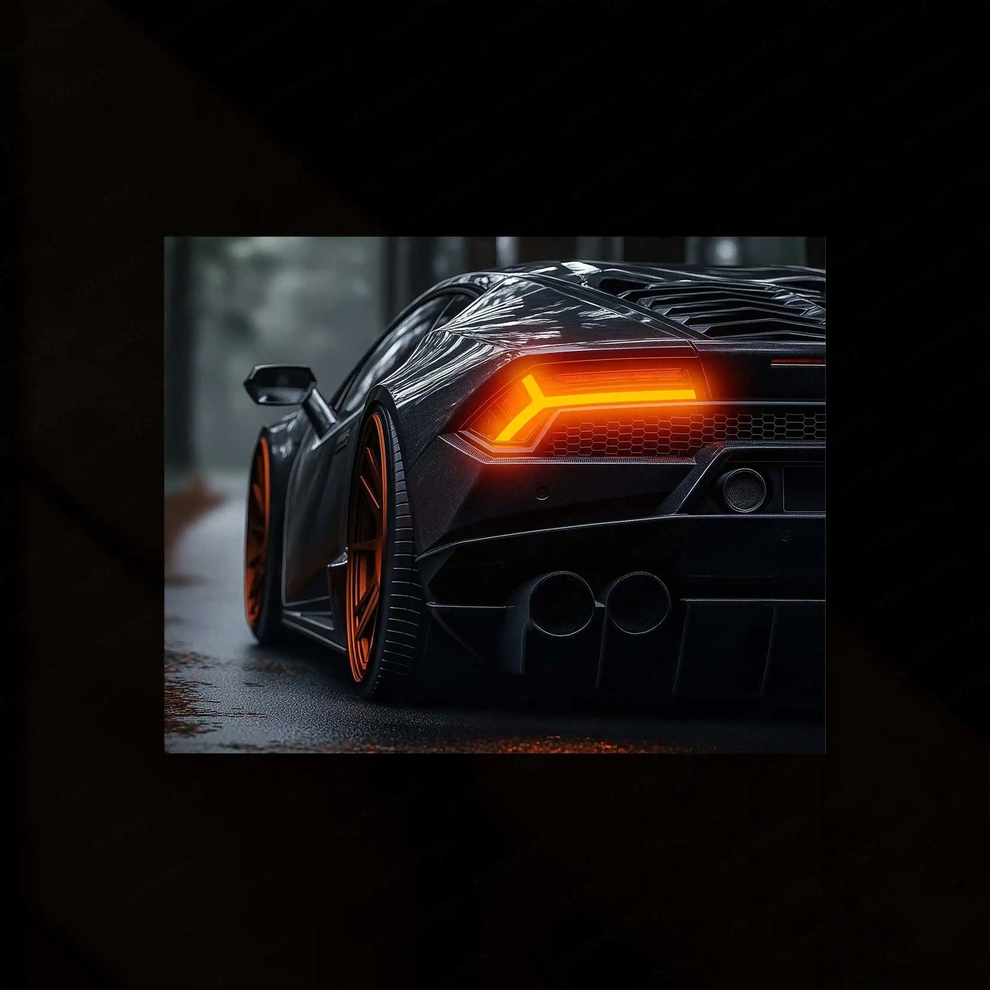 Lamborghini Neon LED Metal Frame â Luxury Car Wall Art - TURTLEWINGS