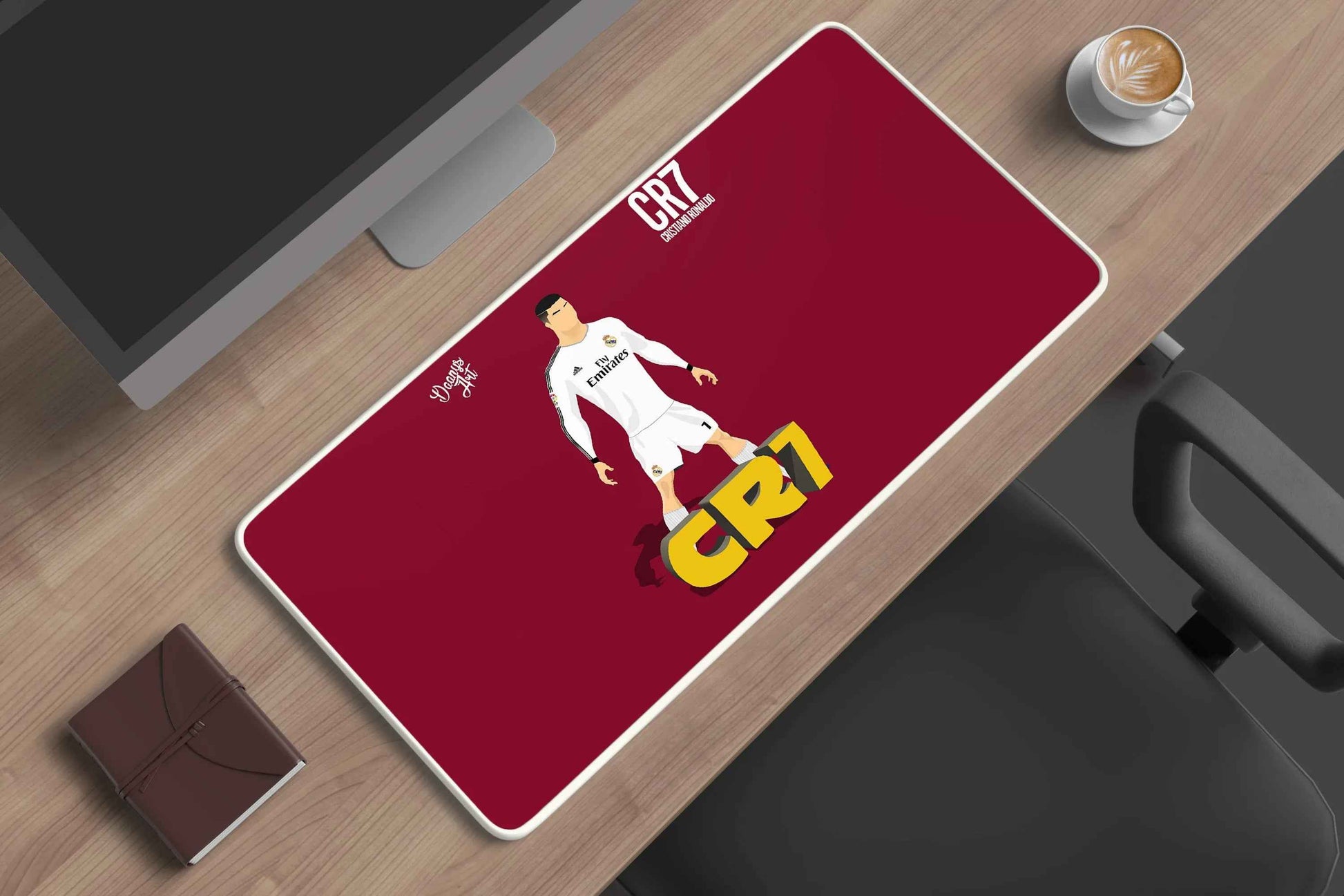 cristiano ronaldo footballer deskmat - TURTLEWINGS