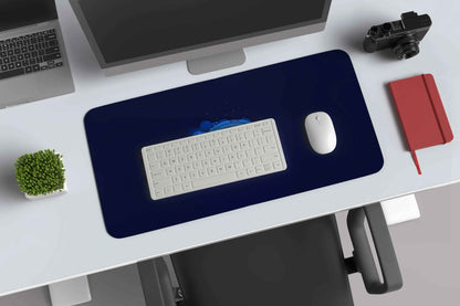 wolf moon howling abstract deskmat - TURTLEWINGS