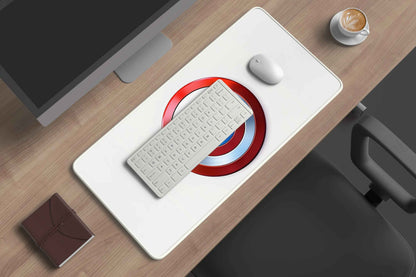 Captain America's shield (marvel) deskmat - TURTLEWINGS