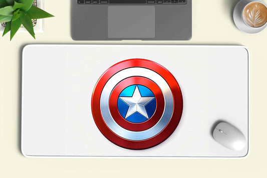 Captain America's shield (marvel) deskmat - TURTLEWINGS