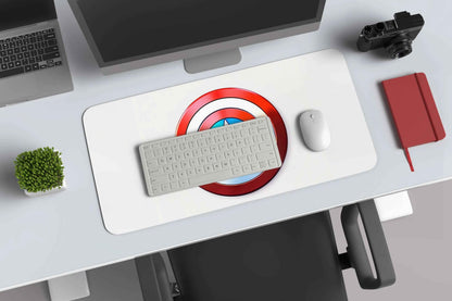 Captain America's shield (marvel) deskmat - TURTLEWINGS