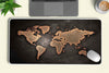 world map abstract art deskmat 2