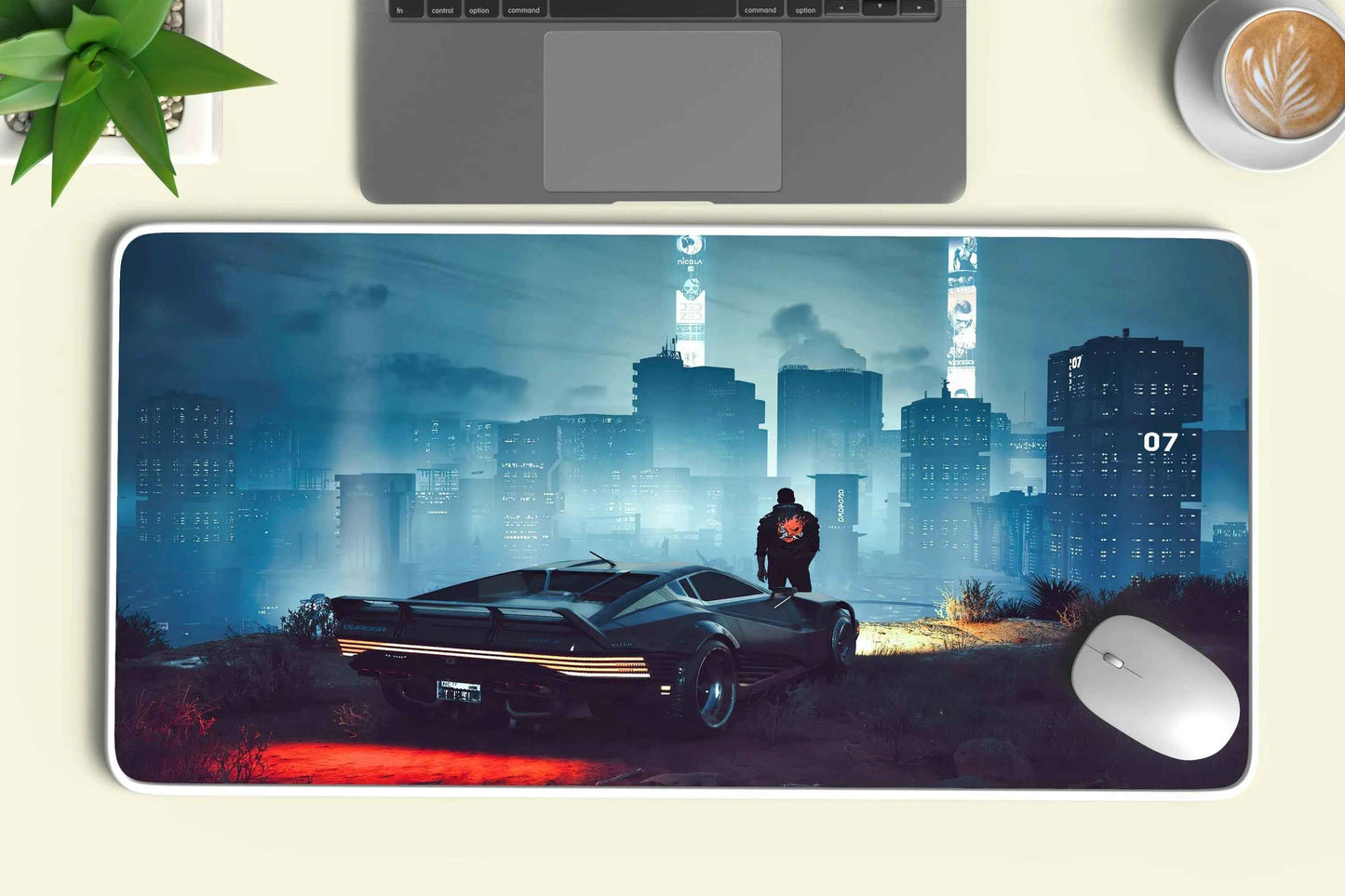 Cyberpunk 2077 Deskmat – Premium XL & XXL Gaming Mouse Pad 3 - TURTLEWINGS