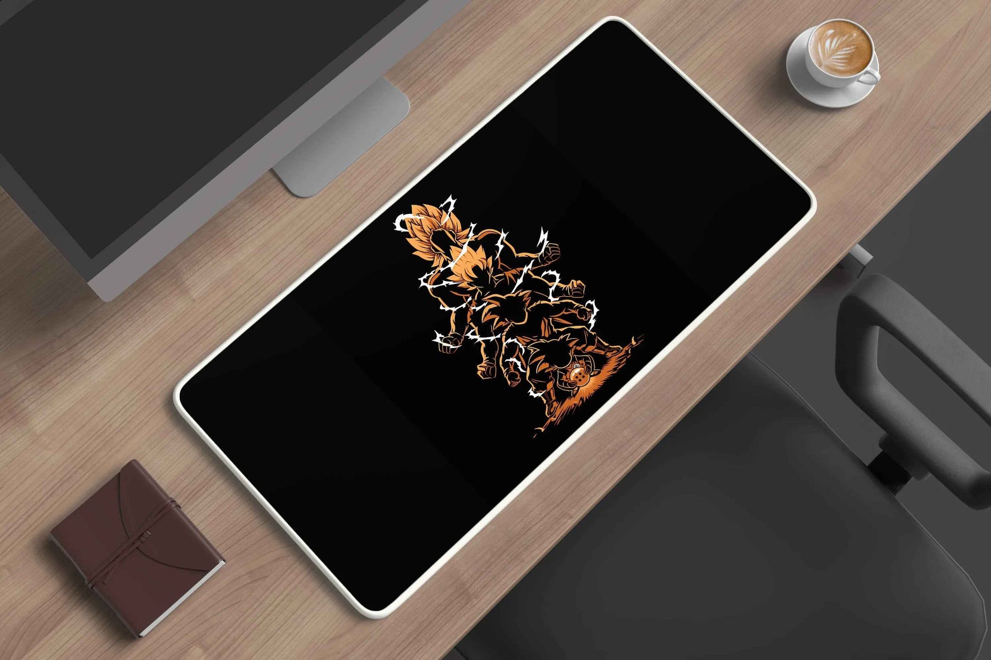 goku faces (DBZ) anime deskmat - TURTLEWINGS