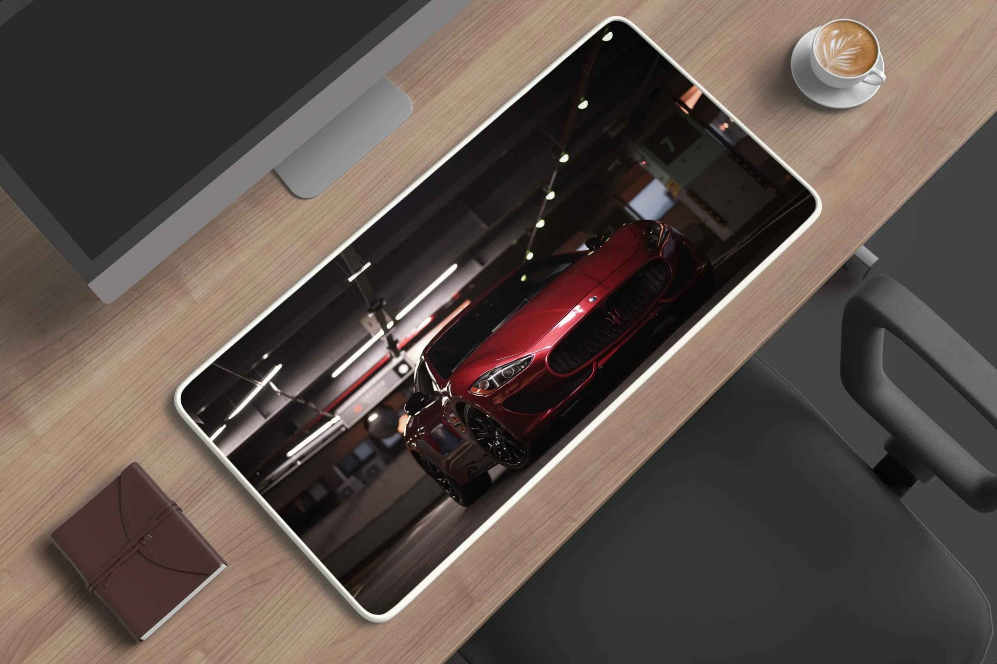 Maserati GranTurismo racing car deskmat - TURTLEWINGS