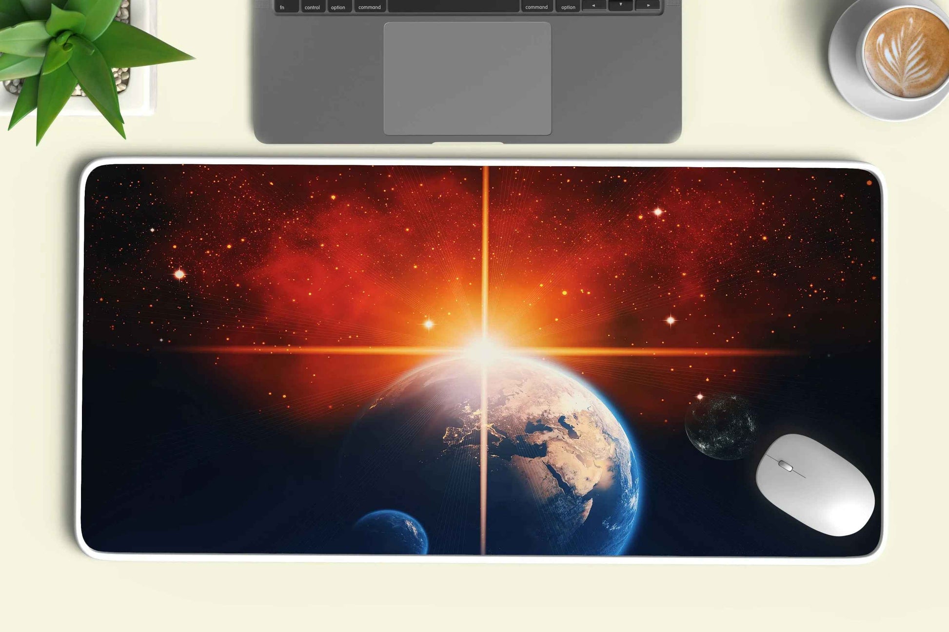 Solar System abstract deskmat - TURTLEWINGS