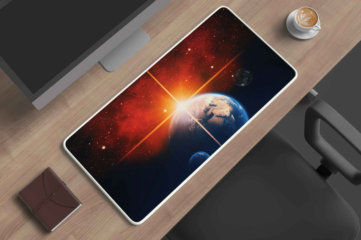 Solar System abstract deskmat - TURTLEWINGS