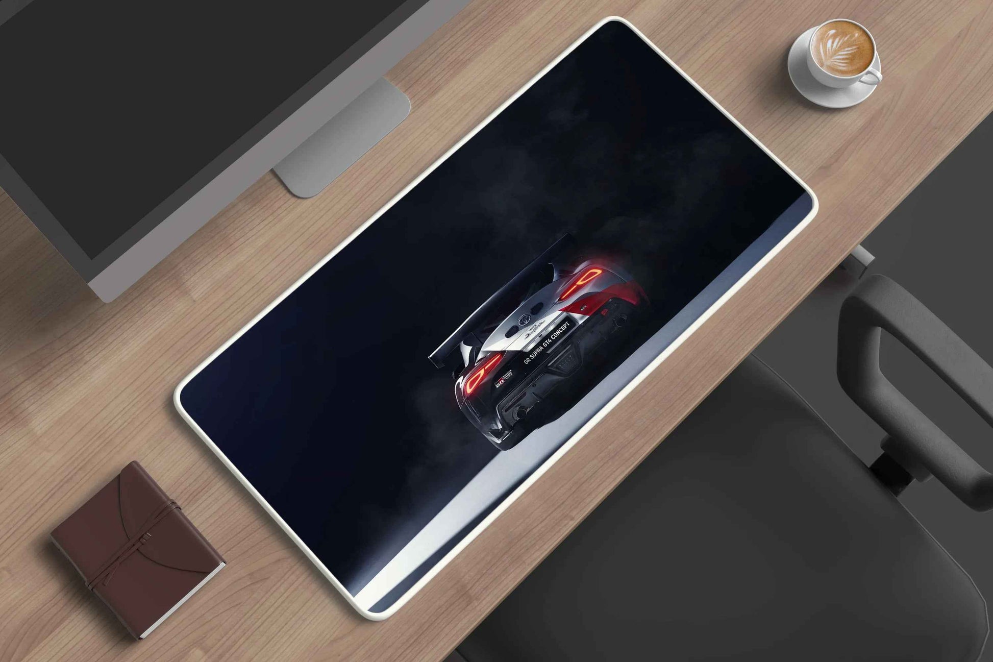 Toyota Supra racing car deskmat - TURTLEWINGS