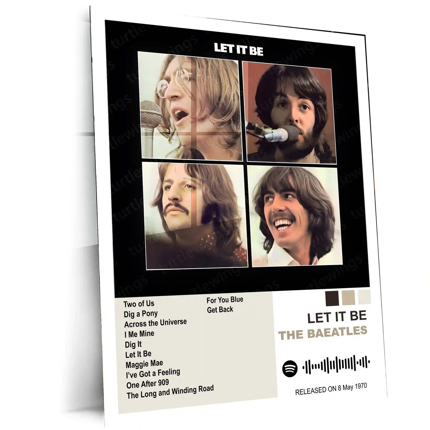 The Beatles Complete Collection | Set of 10 | Set of 8 | Set of 4 | Album Posters Metal Frames British Invasion. Timeless Classics. Music That Changed the World. - TURTLEWINGS
